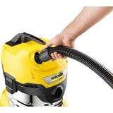 Kärcher WD 4 SV-20, Aspiradora en húmedo y en seco amarillo/Acero fino