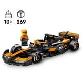 LEGO Coche de Carreras McLaren F1® Team MCL38, Juegos de construcción Juego de construcción, 10 año(s), Plástico, 269 pieza(s), 294 g