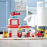 LEGO DUPLO 10970 Parque de Bomberos y Helicóptero, Juguetes para Niños, Juegos de construcción Juguetes para Niños, Juego de construcción, 2 año(s), Plástico, 117 pieza(s), 2,06 kg