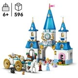 LEGO Disney Princess Castillo y Carroza de Cenicienta, Juegos de construcción Juego de construcción, 6 año(s), Plástico, 596 pieza(s), 1,12 kg