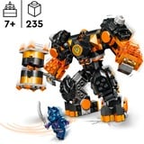 LEGO NINJAGO Meca Elemental de la Tierra de Cole, Juegos de construcción Juego de construcción, 7 año(s), Plástico, 235 pieza(s), 361 g