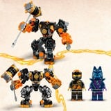 LEGO NINJAGO Meca Elemental de la Tierra de Cole, Juegos de construcción Juego de construcción, 7 año(s), Plástico, 235 pieza(s), 361 g