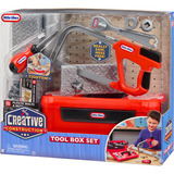 MGA Entertainment Little Tikes Creative Construction - Set Caja de Herramientas, Herramientas para niños 