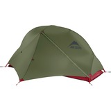 MSR Hubba NX Solo Green, Tienda de campaña verde oliva/Rojo