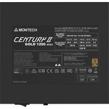 Montech MONTECH Century II 1200W, Fuente de alimentación de PC plateado