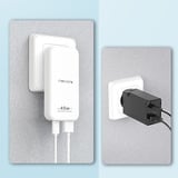 Nevox Cargador USB-C delgado DUAL de 45W GaN EU / US blanco