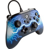 PowerA Enhanced Wired Negro, Azul USB Gamepad Xbox Series S, Xbox Series X negro/Azul, Gamepad, Xbox Series S, Xbox Series X, Botón Compartir, Alámbrico, USB, Micro-USB B