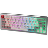 RAIJINTEK MGA-68, Teclado para gaming plateado