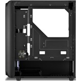 Sharkoon TK5M RGB ATX Escritorio Negro, Cajas de torre negro, Escritorio, PC, Negro, ATX, micro ATX, Mini-ITX, Metal, Plástico, Vidrio templado, Multi