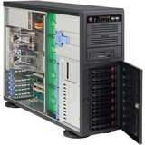 Supermicro CSE-743AC-1K26B-SQ carcasa de ordenador Full Tower Negro 1200 W, Caja/Carcasa negro, Full Tower, Servidor, Negro, ATX, EATX, micro ATX, 4U, Fallo del ventilador, Unidad de disco duro, Red, Poder