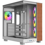 Thermaltake CA-11E-00M6WN-WS, Cajas de torre blanco/Madera