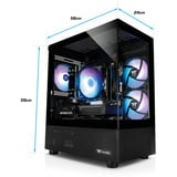 Thermaltake PC-000121-DE, Gaming-PC negro/Transparente
