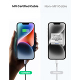 UGREEN 60759 cable de teléfono móvil Negro, Plata 1 m USB C Lightning 1 m, USB C, Lightning, Negro, Plata, Macho, Macho