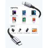 UGREEN 60759 cable de teléfono móvil Negro, Plata 1 m USB C Lightning 1 m, USB C, Lightning, Negro, Plata, Macho, Macho