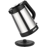 Unold 18715 tetera eléctrica 1,5 L 1800 W Negro, Acero inoxidable, Hervidor de agua acero fino/Negro, 1,5 L, 1800 W, Negro, Acero inoxidable, Plástico, Acero inoxidable, Indicador de nivel de agua, Sin cables