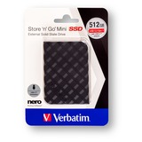 Verbatim Store 'n' Go Mini 512 GB, Unidad de estado sólido negro