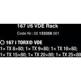 Wera 167 i/6 Juego de destornilladores Kraftform Plus Serie 100, VDE rojo/Amarillo