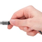 goobay 75739, Cable negro/Gris