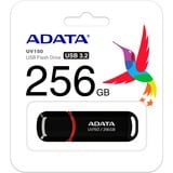ADATA AUV150-256G-RBK, Lápiz USB negro/Rojo
