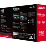 ASUS Prime -RX9070-O16G-EVO AMD Radeon RX 9070 16 GB GDDR6, Tarjeta gráfica gris, Radeon RX 9070, 16 GB, GDDR6, 256 bit, 7680 x 4320 Pixeles, PCI Express 5.0