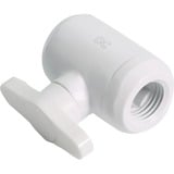 Alphacool Válvula de bola Eiszapfen 2 x G1/4 rosca interior, Piezas de la válvula blanco