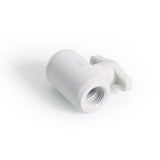 Alphacool Válvula de bola Eiszapfen 2 x G1/4 rosca interior, Piezas de la válvula blanco