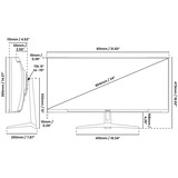 Arozzi AZ-NO-34T2K165, Monitor de gaming negro