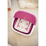 Beurer Baño de burbujas para pies FB 30, Baño para pies blanco/Frambuesa