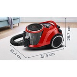 Bosch BGC41PET, Aspiradora de suelo rojo/Negro
