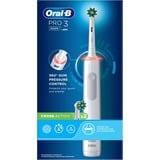 Braun Oral-B Pro 3 3000 CrossAction, Cepillo de dientes eléctrico blanco