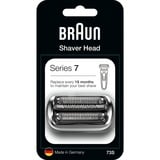 Braun Series 7 73s Cabezal para afeitado, Cabezal de afeitado plateado, Cabezal para afeitado, 1 cabezal(es), Plata, 18 mes(es), Alemania, Braun