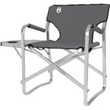 Coleman Aluminium Deck Chair with Table, Silla gris