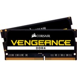 Corsair Vengeance CMSX32GX4M2A2400C16 módulo de memoria 32 GB 2 x 16 GB DDR4 2400 MHz, Memoria RAM negro, 32 GB, 2 x 16 GB, DDR4, 2400 MHz, 260-pin SO-DIMM, Negro