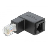 DeLOCK 86423 cambiador de género para cable RJ-45 Negro, Adaptador negro, RJ-45, RJ-45, Negro