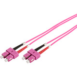 Digitus Cable de parche LWL, dúplex, conector SC > SC, multimodo OM4 violeta