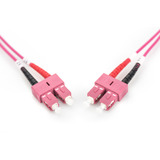 Digitus Cable de parche LWL, dúplex, conector SC > SC, multimodo OM4 violeta