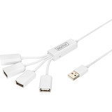 Digitus DA-70216, Hub USB blanco