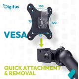 Digitus DA-90469, Soporte de monitor negro