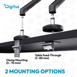 Digitus DA-90469, Soporte de monitor negro