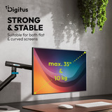 Digitus DA-90469, Soporte de monitor negro