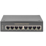 Digitus Red Ethernet Gigabit de 8 puertos, Interruptor/Conmutador negro