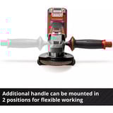 EINHELL Amoladora angular inalámbrica Power X-Change TE-AG 18/115-2 Li - Solo, 18 Voltios rojo/Negro