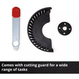 EINHELL Amoladora angular inalámbrica Power X-Change TE-AG 18/115-2 Li - Solo, 18 Voltios rojo/Negro