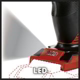 EINHELL Atornillador profesional a batería TP-CD 18/50 Li BL Solo, 18Volt, Taladro/destornillador rojo/Negro