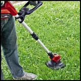 EINHELL GE-CT 18 Li 24 cm Batería Rojo, Cortabordes rojo/Negro, 24 cm, 12 cm, 180°, 0,24 m, 8500 RPM, Rojo