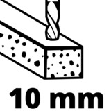 EINHELL Taladro percutor TE-ID 500 E, Taladradora de impacto rojo/Negro