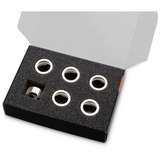 EKWB EK-Quantum Torque Compression Ring 6-Pack HDC 14 - Nickel, Conexión níquel