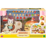 EPOCH Sylvanian Families - Puesto móvil de hamburguesas con figura, Juegos de construcción 