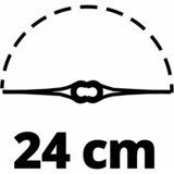 Einhell GE-CT 18 Li 24 cm Batería Rojo, Cortabordes rojo/Negro, 24 cm, 12 cm, 180°, 0,24 m, 8500 RPM, Rojo