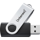 Intenso Office Line 32 GB, Lápiz USB plateado/Negro